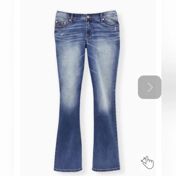 NWT!! Torrid LUXE SLIM BOOT SUPER STRETCH MID-RISE JEAN - Picture 1 of 5